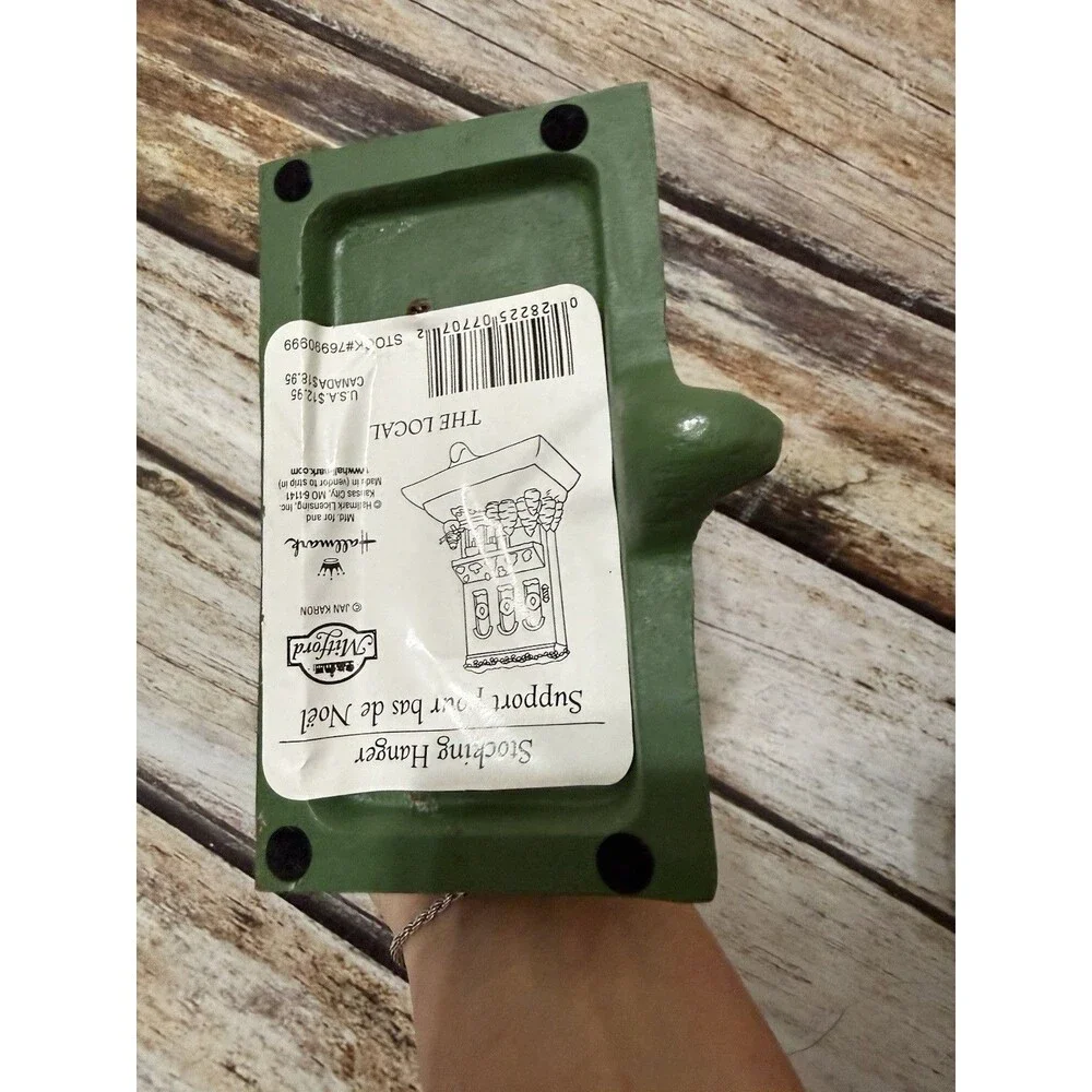 HALLMARK Mitford The Local Cast Iron Stocking Holder Hanger